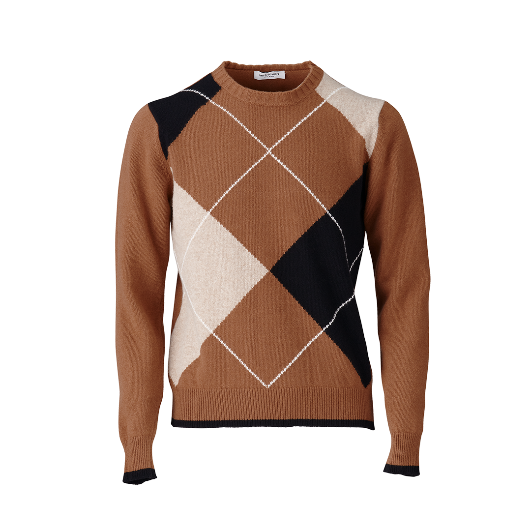 【260720HM】アーガイルニット