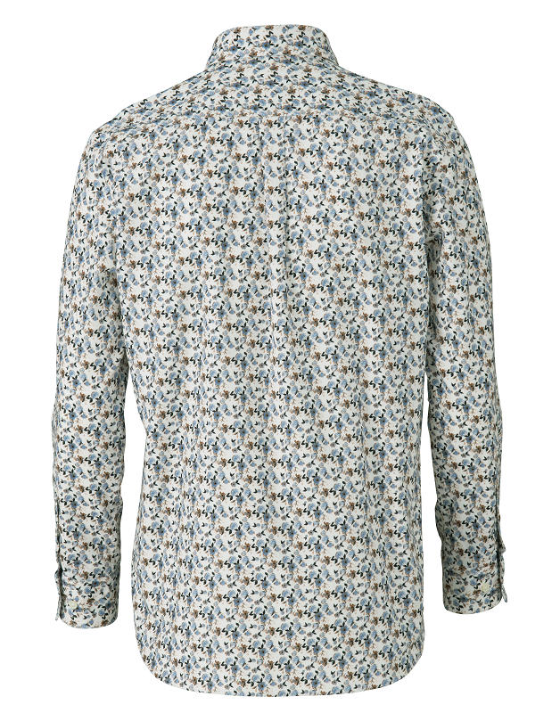 【279421N】コーデュロイ フラワープリントシャツ