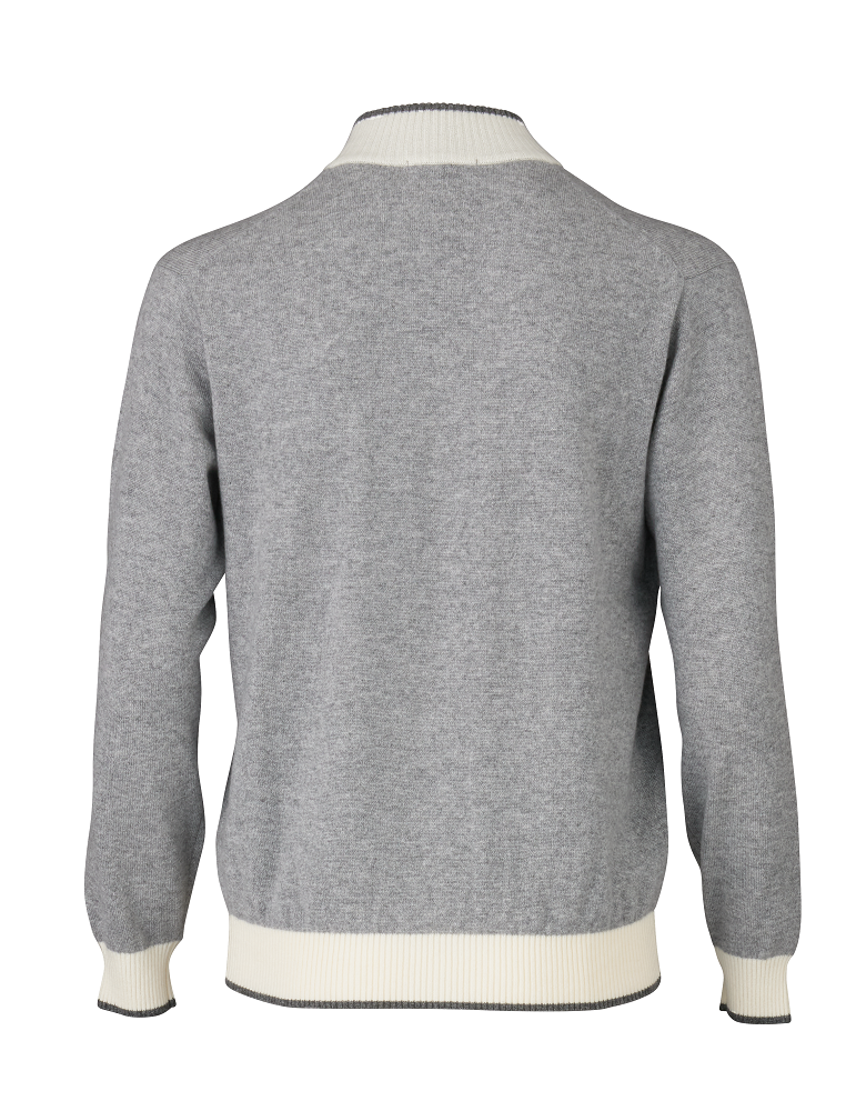 【279507FM】カシミヤ ジップアップニット