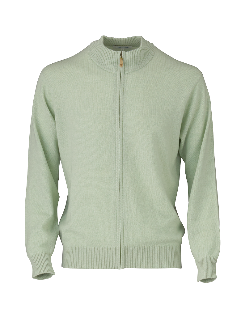 【279507GL】カシミヤ ジップアップニット