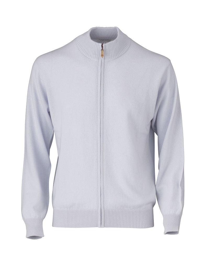 【279507RL】カシミヤ ジップアップニット