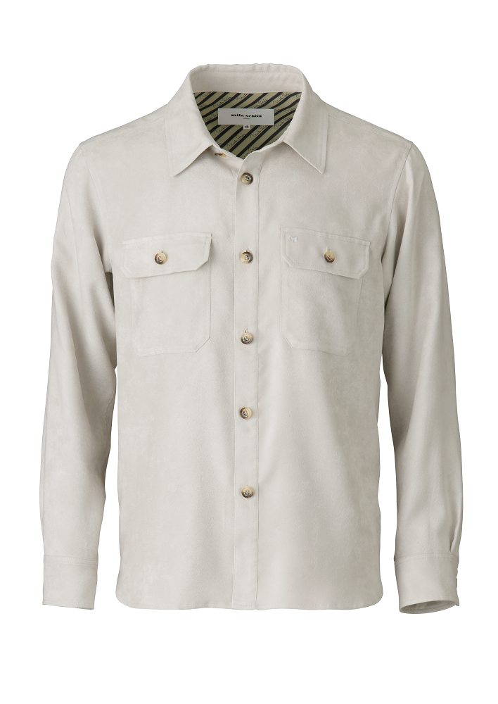 【27020YFM】フェイクスエード シャツアウター