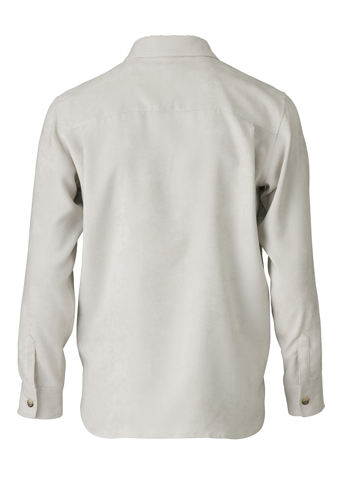 【27020YFM】フェイクスエード シャツアウター