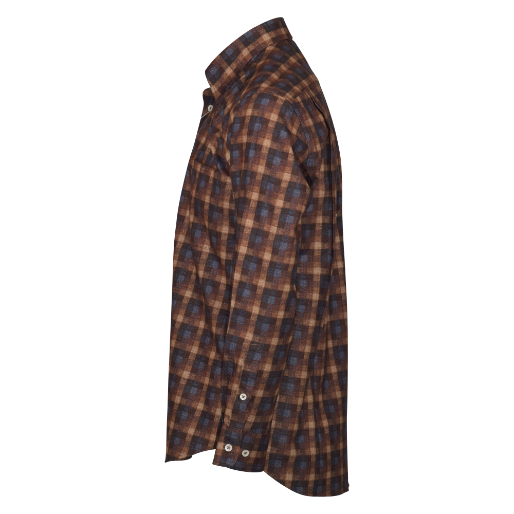 【259410HD】ウール風プリントシャツ