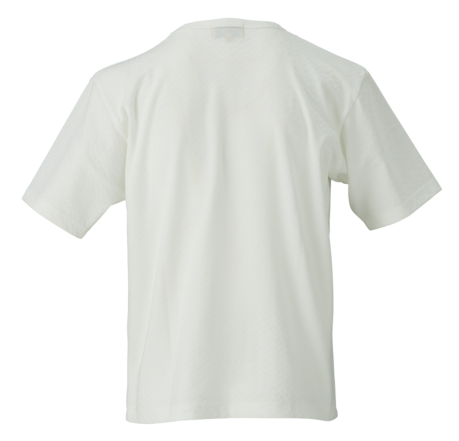 ヘリンボーン柄ニットTシャツ