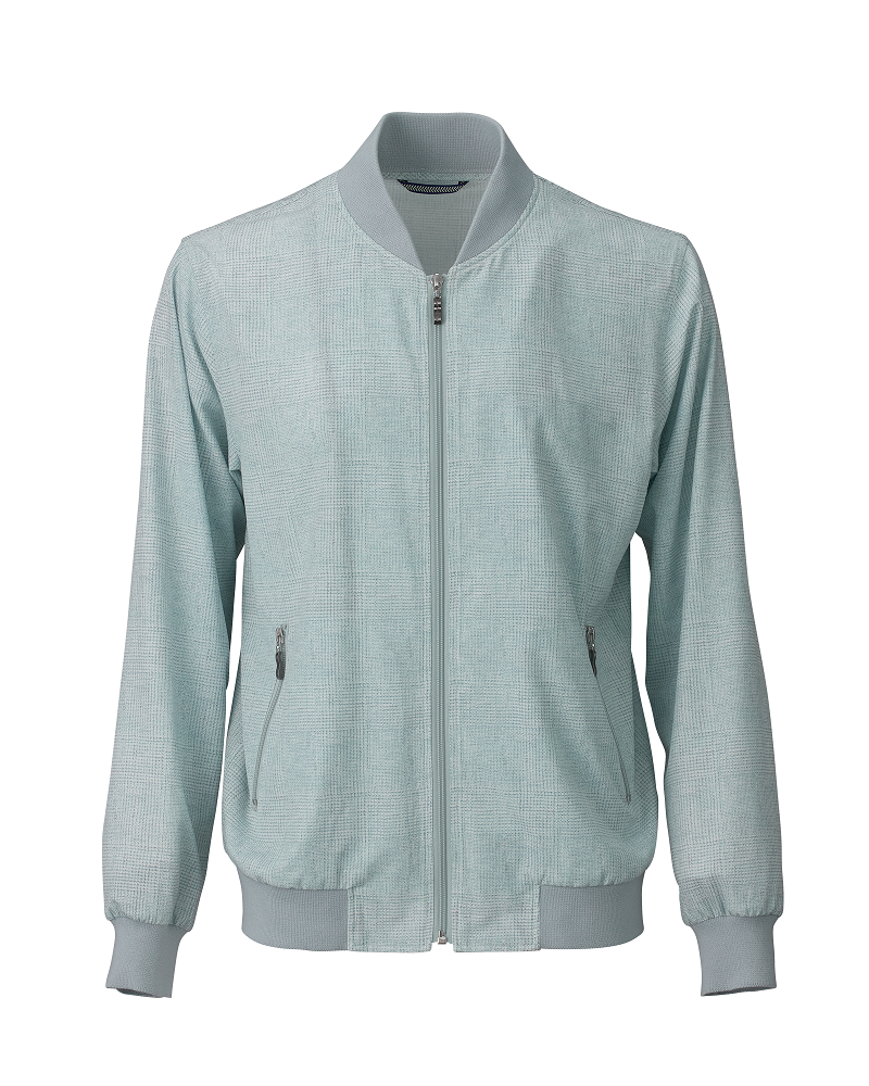 【88022YGM】クールドッツ生地ブルゾン