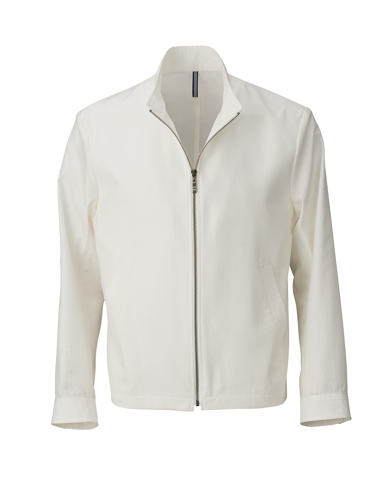 【88025YN】シルクサッカーブルゾン