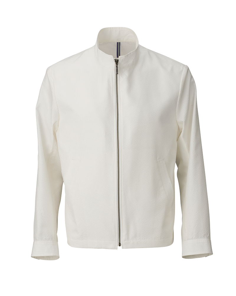 【88025YN】シルクサッカーブルゾン