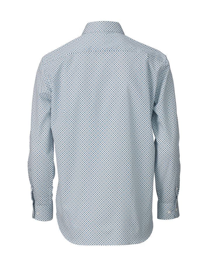 【889406ED】小紋柄プリントシャツ