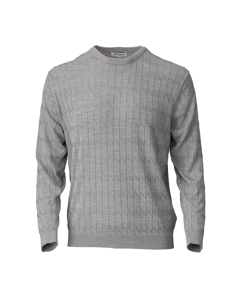 【889500FL】シルクケーブルニット